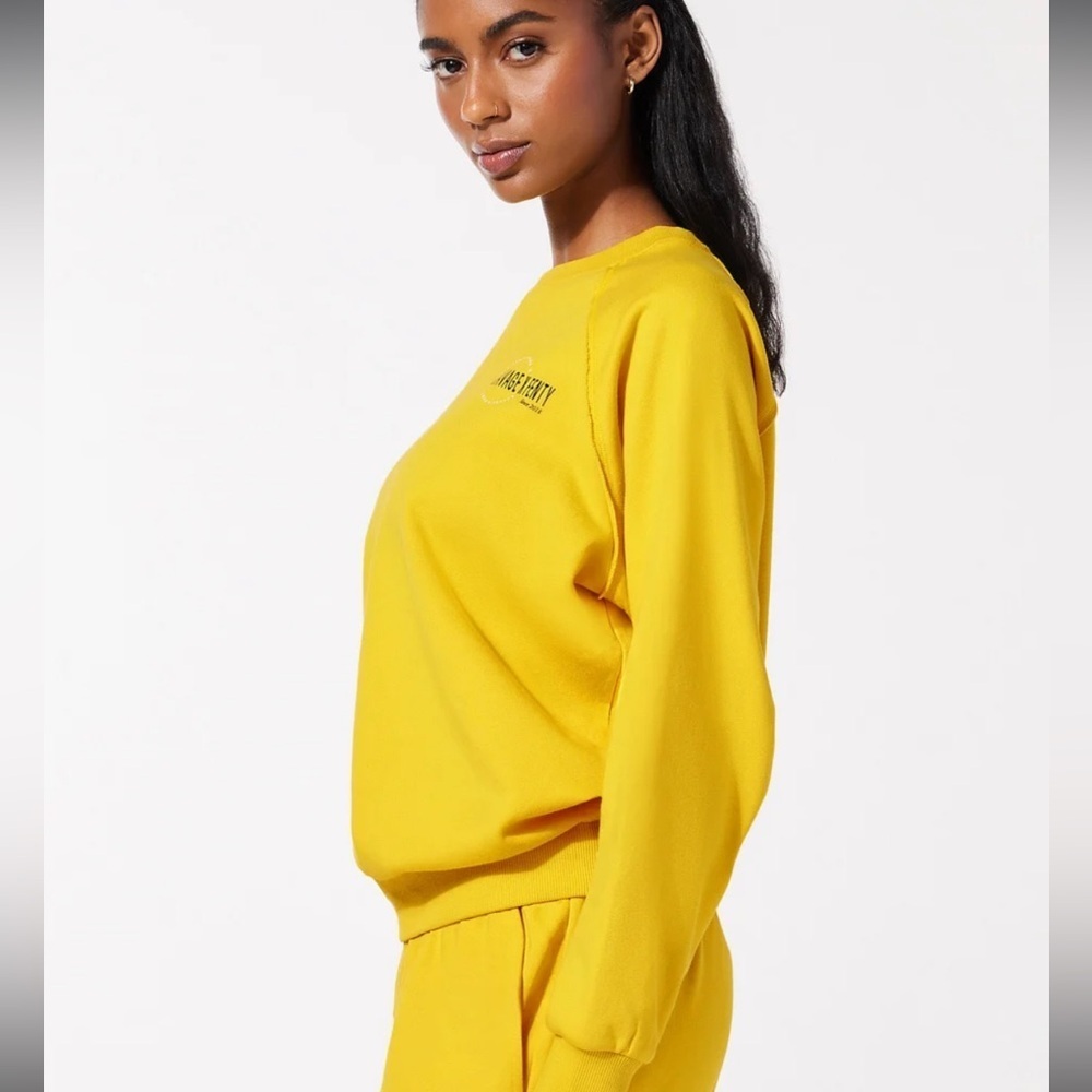 Savage x Fenty Essential Terry Scope Logo Raglan Sweatshirt - Picture 5 of 10